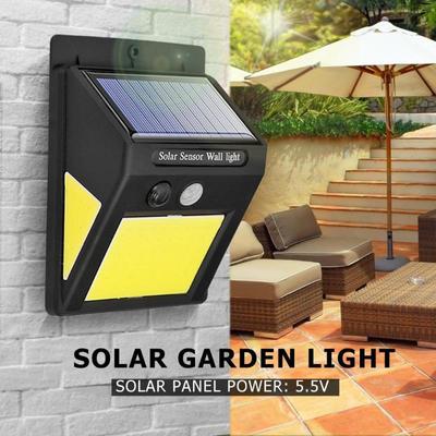 New 60LED Solar Light Outdoor PIR Motion Sensor Solar Powered Waterproof Wall Light for Garden Yard Path Decoration