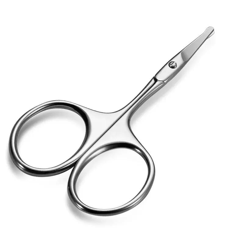 Curved Blade Eyebrow Scissors Professional Stainless Steel Precision Trimmer Eyebrow Eyelash Hair Remover Tool Nose Hair Scissor