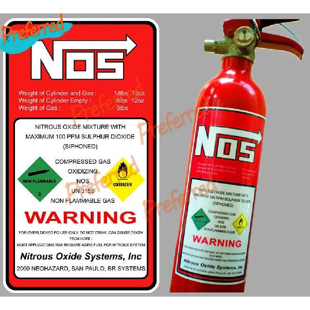 Nitrous Oxide Nos Oxide Drift Turbo Jdm Decal Sticker Height 15cm Length 5cm