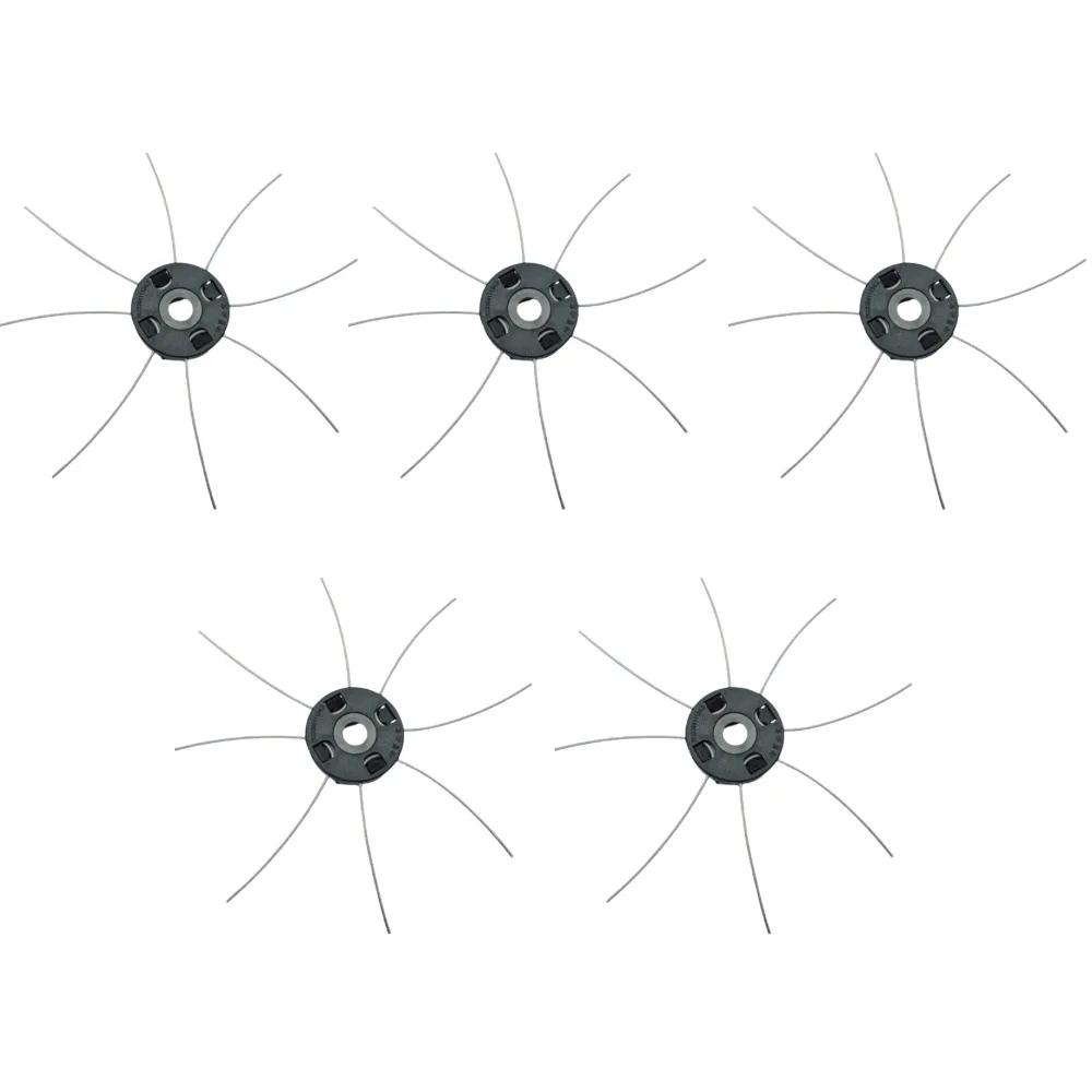 2/5/10Pcs Electric Weed Eater Head Steel Wire Line Trimmer Head 15mm Weed Wacker Head Cordless Grass Trimmers Garden Accessory