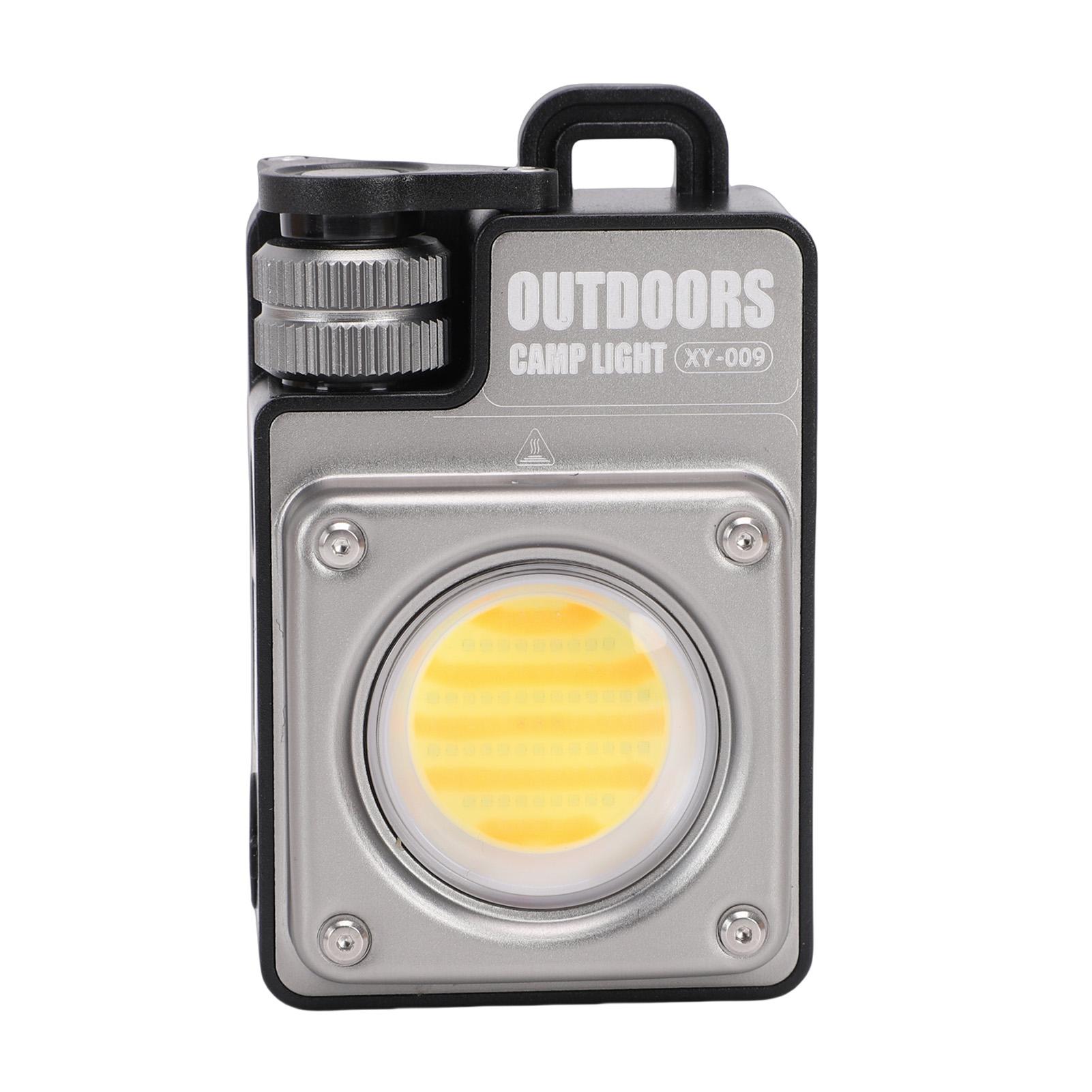 

Кемпинговый фонарь Светодиодный фонарик 3500 лм 5 режимов освещения Перезаряжаемый Магнитный Портативный Фонарь для палатки для пеших прогулок Аварийный серебряный