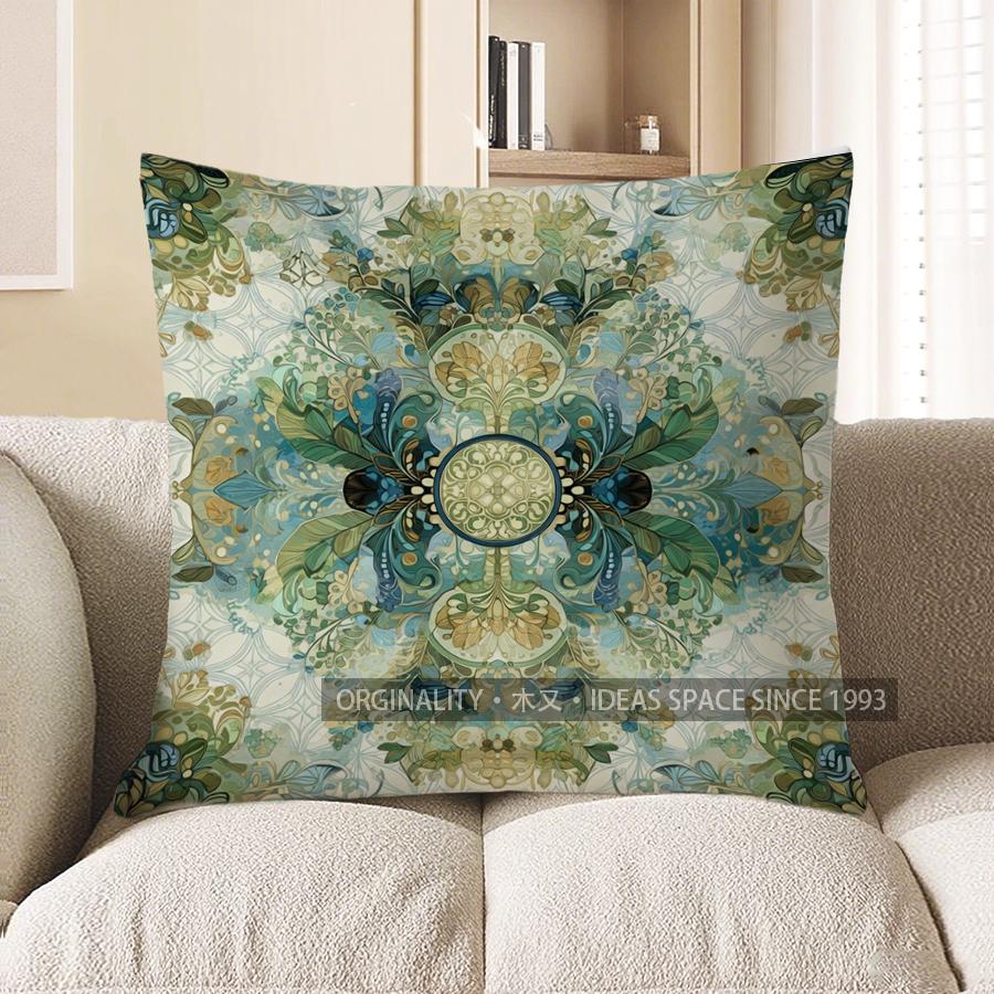 2D Floral Patterned Pillowcases For Cozy Decor Pattern Cushion Cover Suitable For Sofa Bedroom Car Pillow Cover