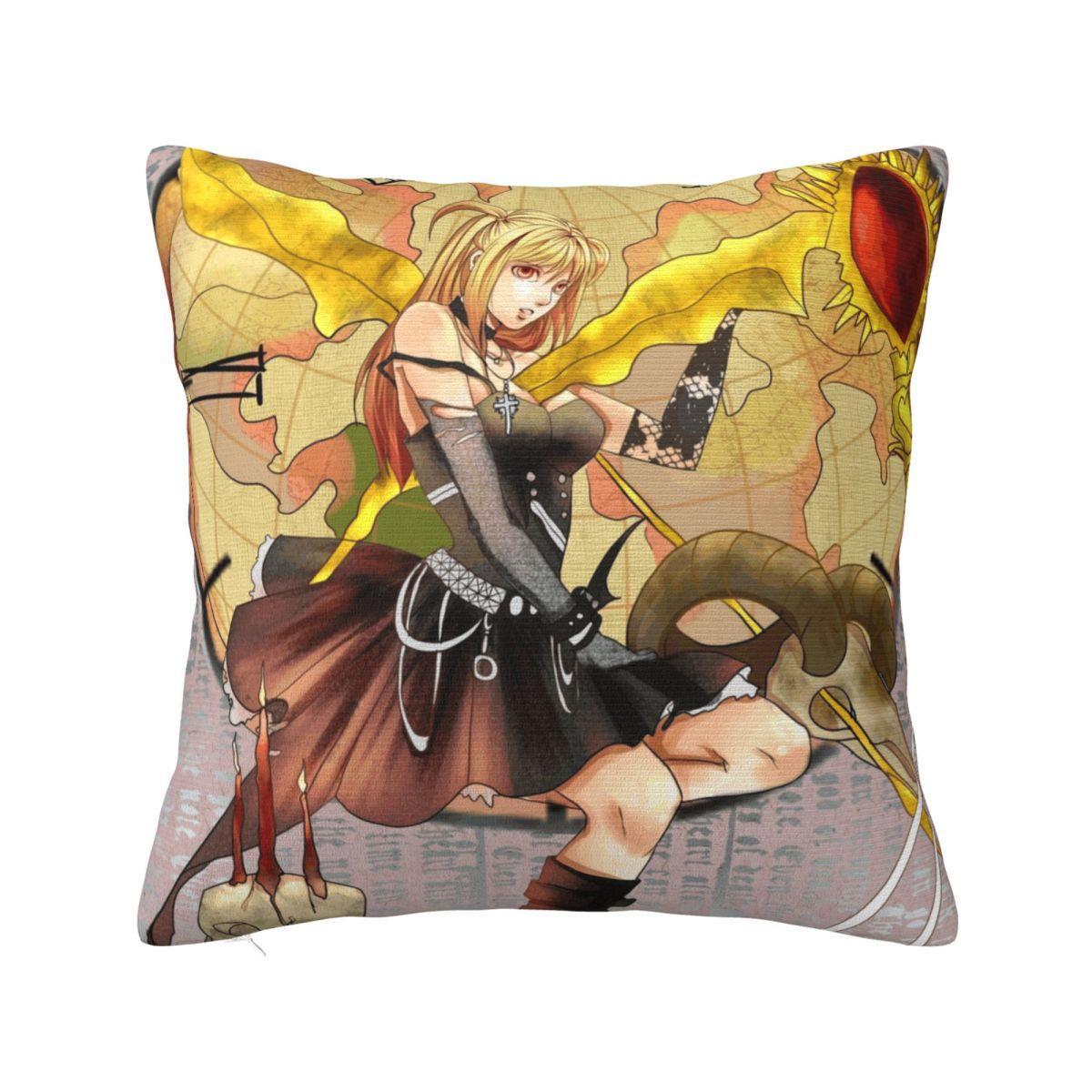 Being Alone Pillow Case Anime Death Note Manga Lawliet L Cushion Cover Awesome Decorative Pillowcover for Home xcm 30x30cm 12x12in