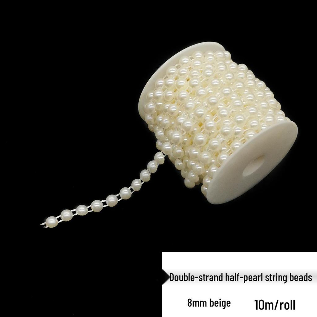 Double-Line Pearl Sunflower Snowflake Beads DIY Decoration