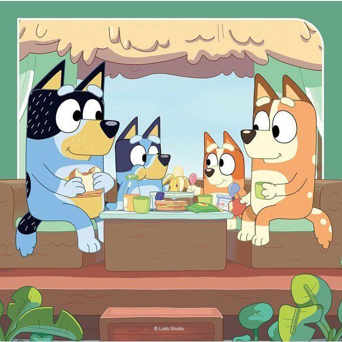 Puzzle 3x49 dílků Dobrodružství Blueyho - Ravensburger - ZÁBAVNÉ A VZDĚLÁVACÍ - Od 5 let