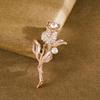 Elegant Alloy Brooch: High-End Women's Versatile Pin for Coats and Suits