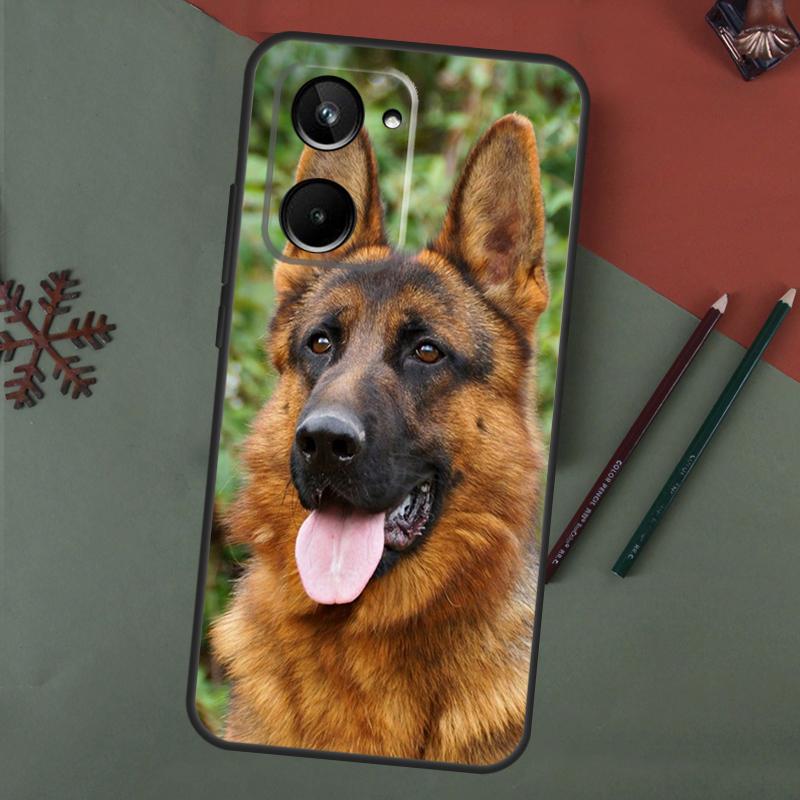 German Shepherd Dog Case For Realme C67 C51 C75 C63 C61 C65 C55 C53 C35 C71 11 12 13 14 Pro Plus GT6 GT7 15 Pro
