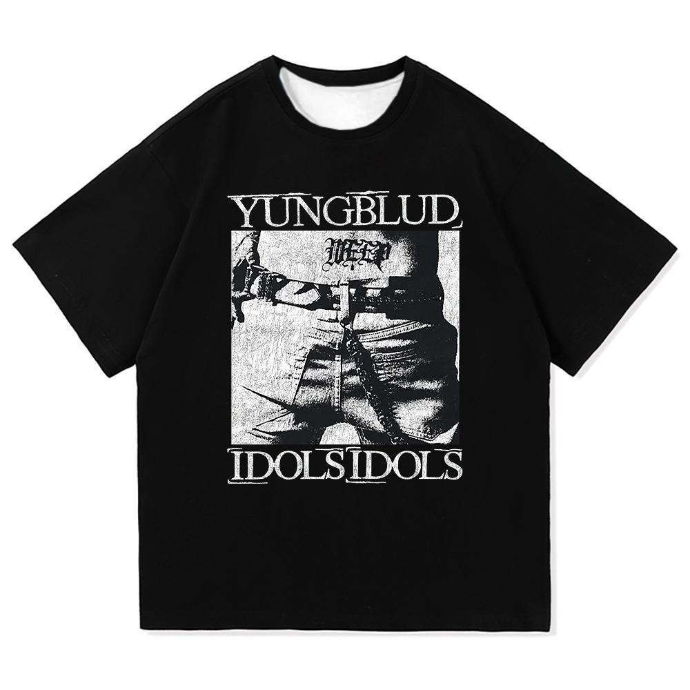 Yungblud Idols World Tour 2025 T Shirt New Fashion Men/Women Hip Hop Aesthetic Wings PUNK T-shirt Cool Tees Shirts