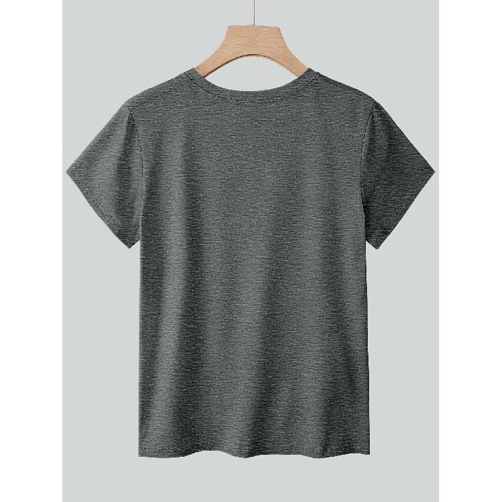 Multilingual Teacher Print Women's T Shirt | Vintage artistic style round neck short sleeve shirt | Casual cute top| 2026 Spring and summer