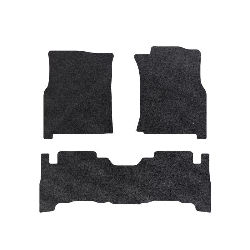 Black Dirt-Resistant Nylon Car Floor Mats for Toyota 06-09 Prado - Velvet Finish