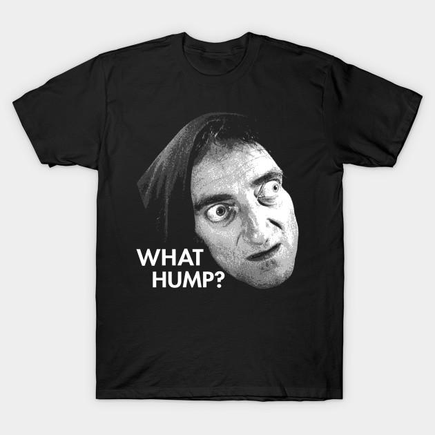 Men Black Print T-shirt Young Frankenstein -  What Hump ? No-Cut Transfer Paper Print Cotton Tshirt 3XL чёрный