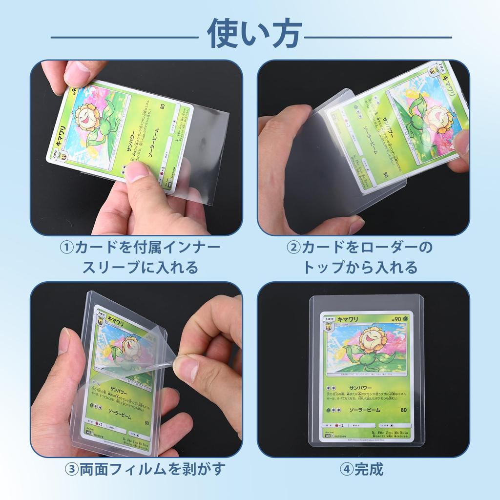 30 Card Loader Cards with Top Card Case Hard Card Case Regular Size Card Holder Trading Card Holder Coin Case Scratch Prevention Collection Protection