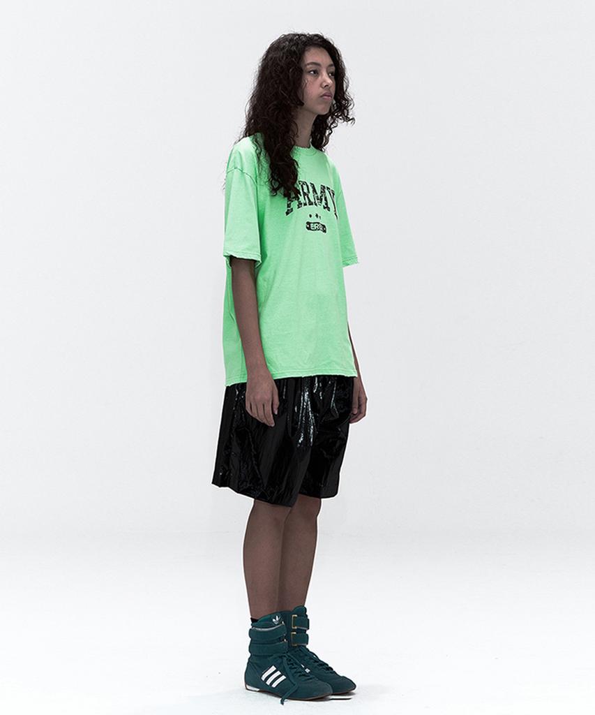 ERER [Un] Army Graffiti T-Shirt Neon Lime