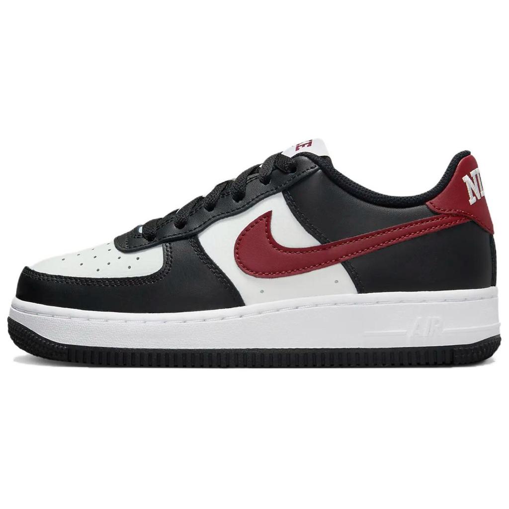 Nike Air Force 1 GS Black Dark Team Red Kids Sneakers Summit-White White FZ4351-001