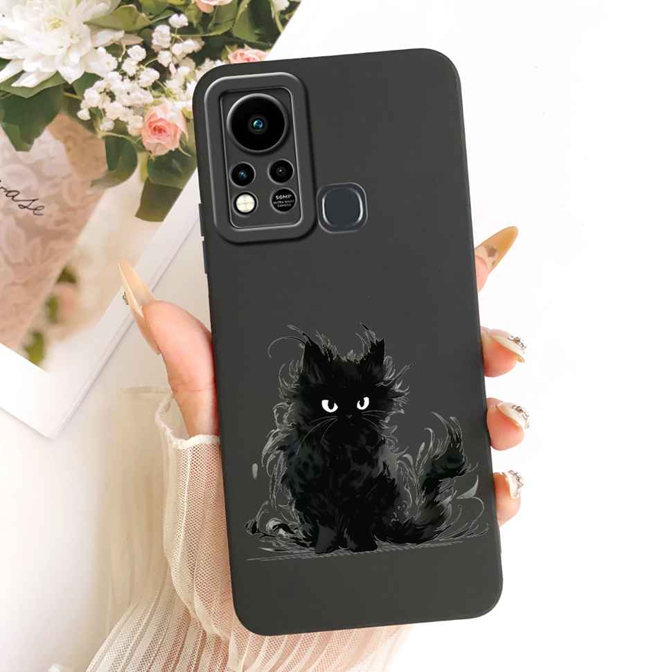 For Infinix Hot 11s X6812 X6812B Case Couple Cat Butterfly Soft Silicone Cover Casing For Infinix Hot 11s Hot11s Fundas Bumper