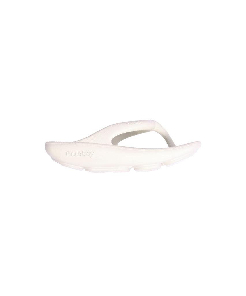 Muleboy Square Jet Flip-Flops Cream
