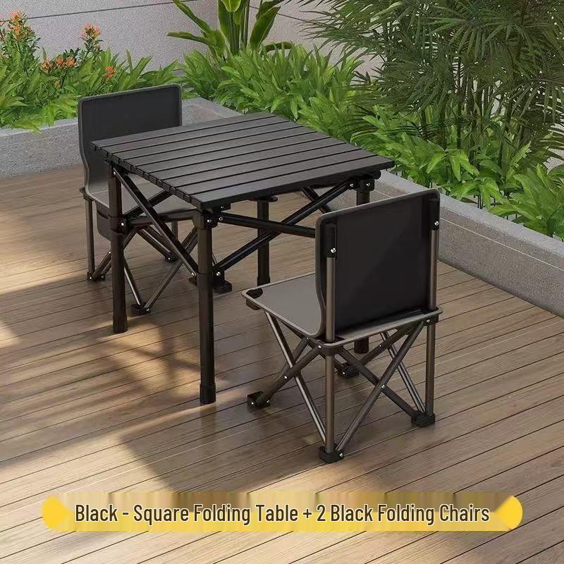 Portable Folding Camping Table and Chair Set for Outdoor Picnic, Fishing, or Sketching
