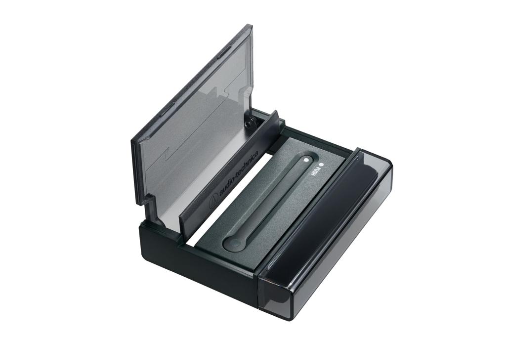 Audio-Technica Record Cleaner AT6028 3-in-1 Maintenance Tool with Record Jacket Stand [Record & Stylus Cleaner, Static Removal, Dust Removal]