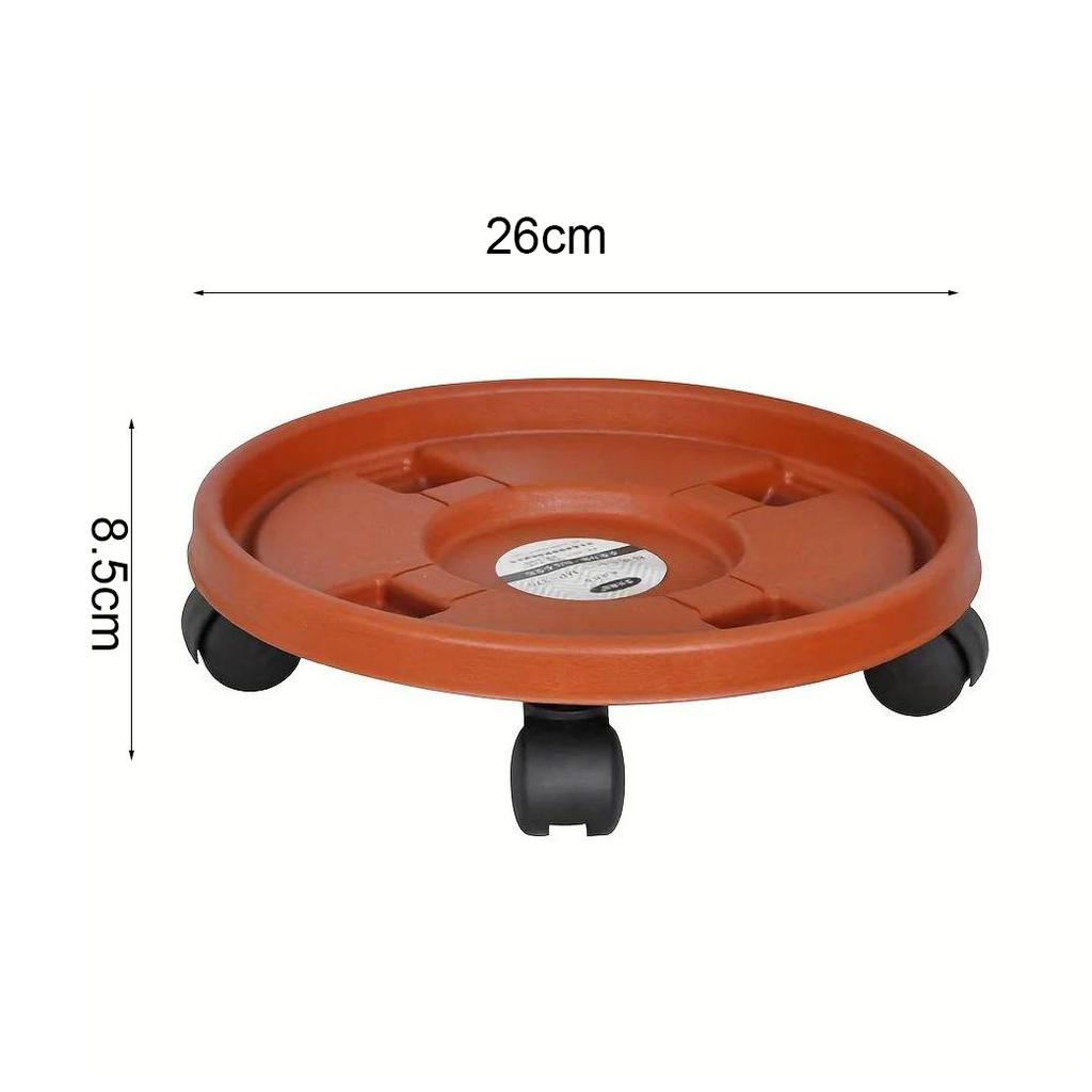 1pc, Removable Plant Stand Flower Pot Tray With Universal Wheel Heavy Rolling Flower Pot Rack Indoor And Outdoor Balcony