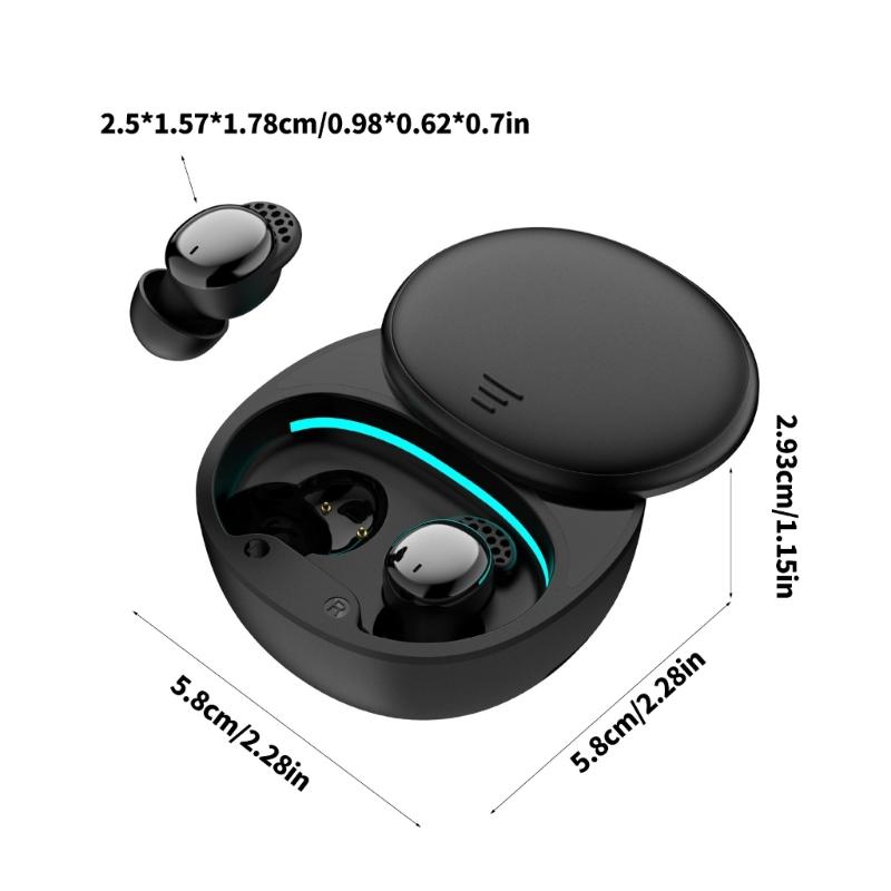 Wireless In Ear Headphone with Noise Isolation Sleep Mode Bluetooth-compatible 5.3 Fast Connect & 5.5 Hour Play time for Side Sleep