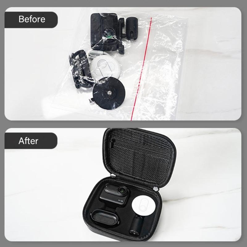 Thumb Camera Storage Bag Handheld Carrying Box Portable Handbag Accessories for 360 Go 3/3S Sports Camera