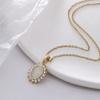 Fashionable Heart Titanium Steel Necklace: Women's Clavicle Chain, Hip Hop Style, Niche Design.