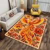 Bright Phoenix With Flowers Suitable As a Non-slip Mat for the Living Room or Bedroom Sofa