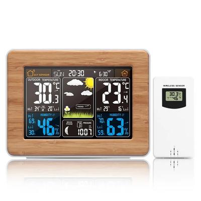 Digital Weather Station Alarm Clock Electronic Thermometer Hygrometer Barometer Wireless Outdoor Sensor Home Decoration