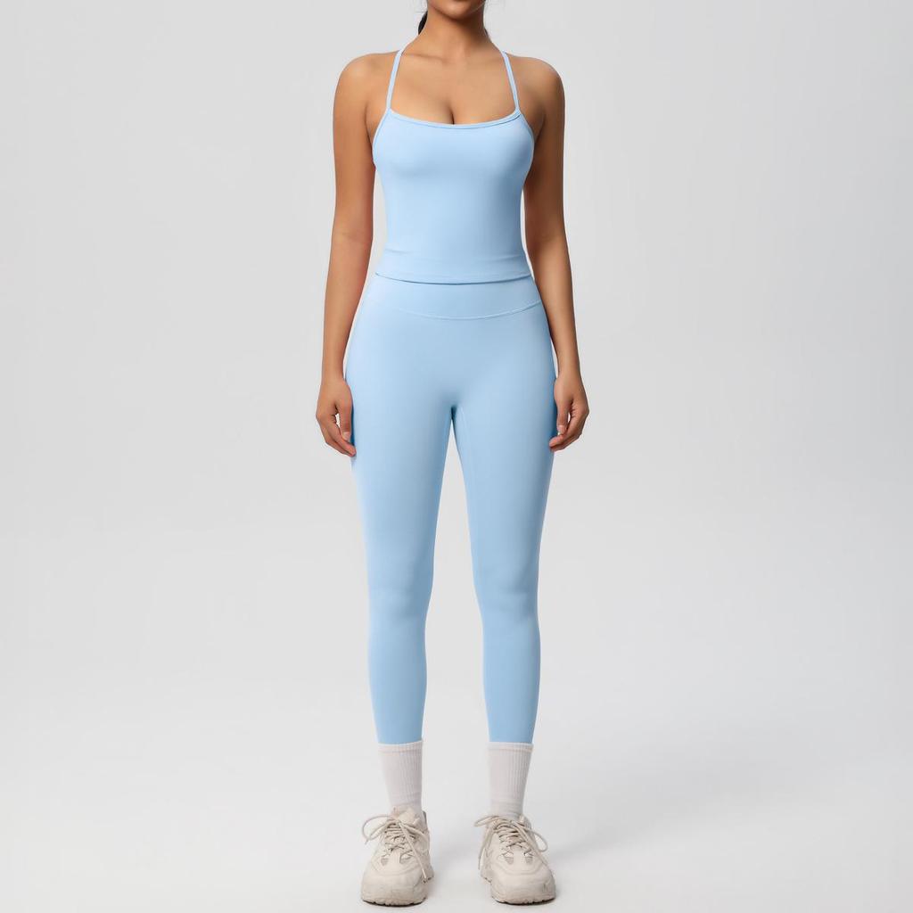 Seamless Nude Double-Sided Brushed Yoga & Running Set