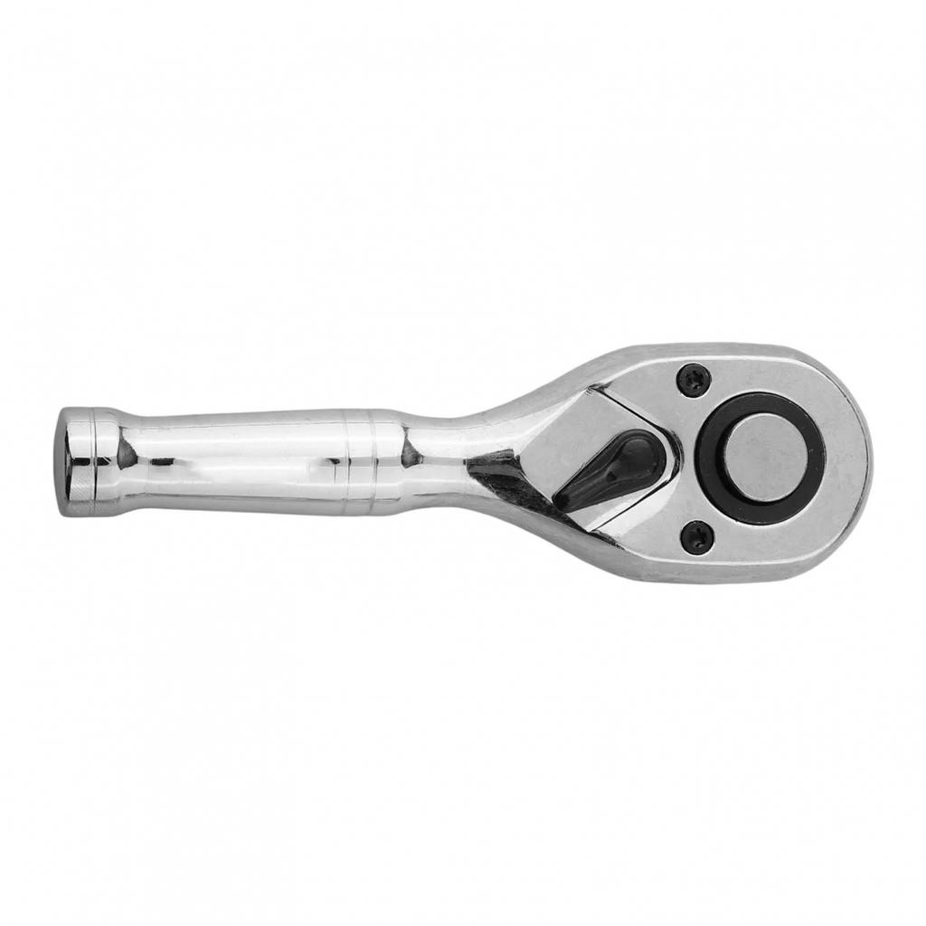 Portable Mini Ratchet Wrench with Short Handle for Various Fastener Sizes