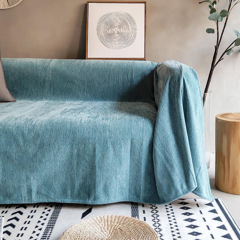 Chenille Sofa Cover Non-Slip Full Covered Universal Towel Cloth All-Inclusive Four Seasons Cushion Protector 90*180cm