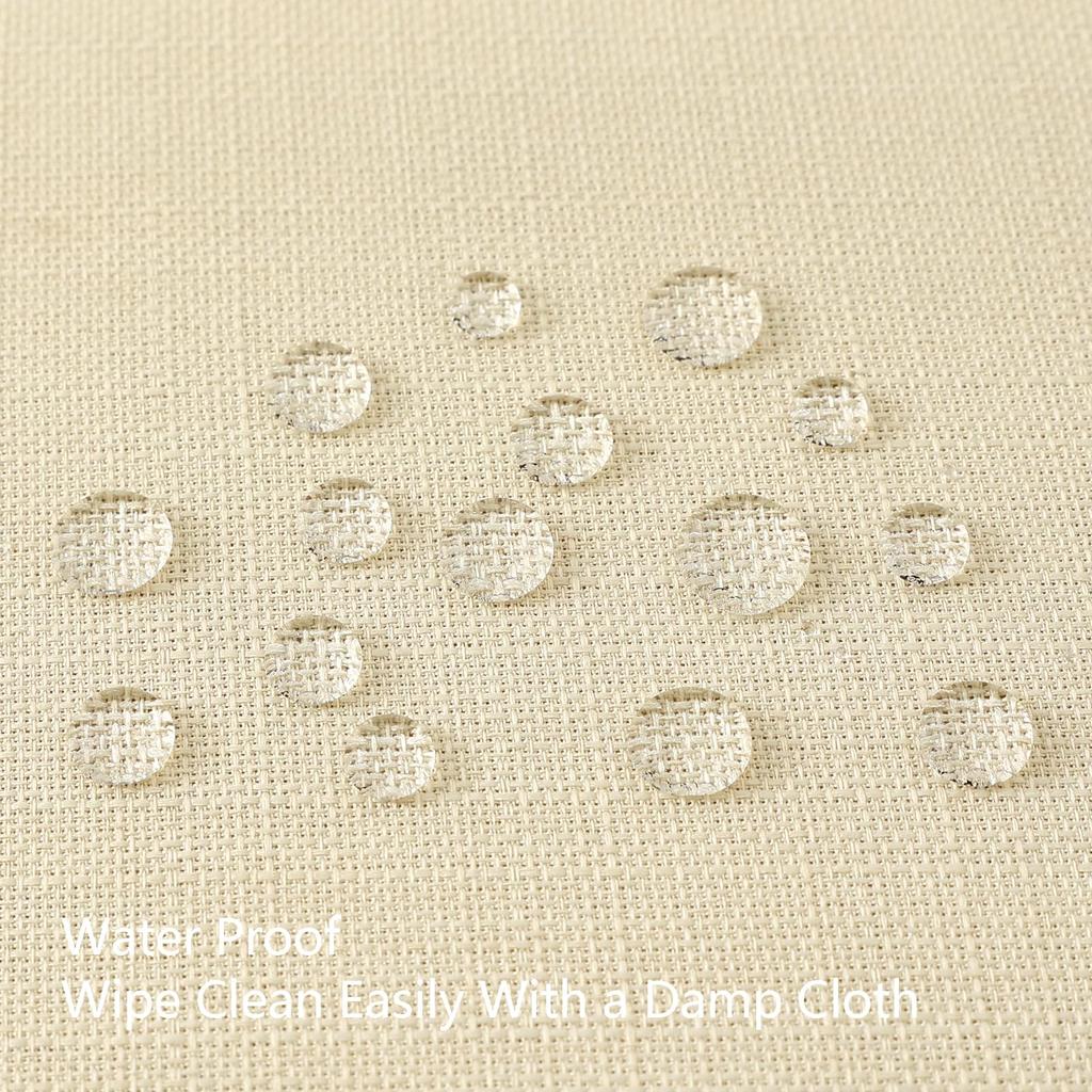 HAPIHAPPY Domestic Tablecloth Rectangular And Round Unpatterned Linen Table Cloth Solid Color Washable Tablecloth For Table