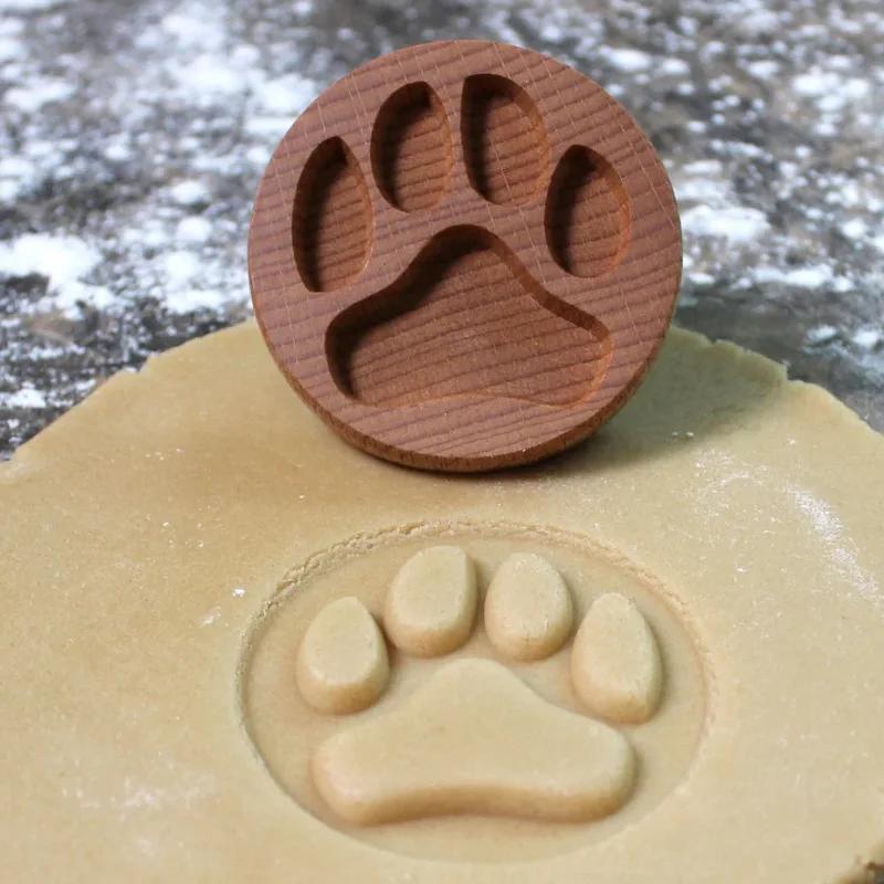 Holz Ausstechform Ausstecher Kekse Stempel Niedlicher Tannenzapfen Blume 3D Kuchen Prägeform Lebkuchen Gebäck- und Backzubehör