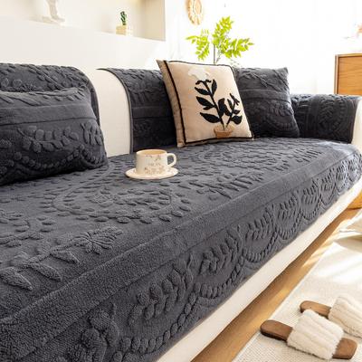 2025 Jacquard Velvet Non-Slip Sofa Cushion Cover - Wear-Resistant Autumn/Winter Style.