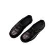 Men's Height-Increasing Black Derby Shoes with Thick Sole and Wooden Heel - 2025 Trendy Japanese & Korean Style.