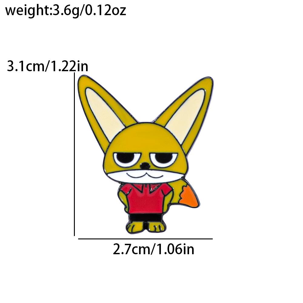 28 Spot Crazy Zootopia Metal Badge Nick Fox Judy Rabbit Alloy Enamel Brooch Hot Sale