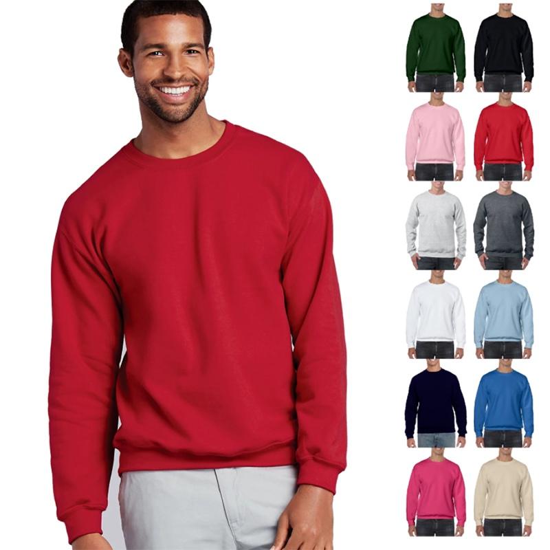 Sweatshirt clasic Gildan Heavy pentru adulți, cu gât rotund, simplu, pulover, pentru îmbrăcăminte de lucru elegantă și confortabilă
