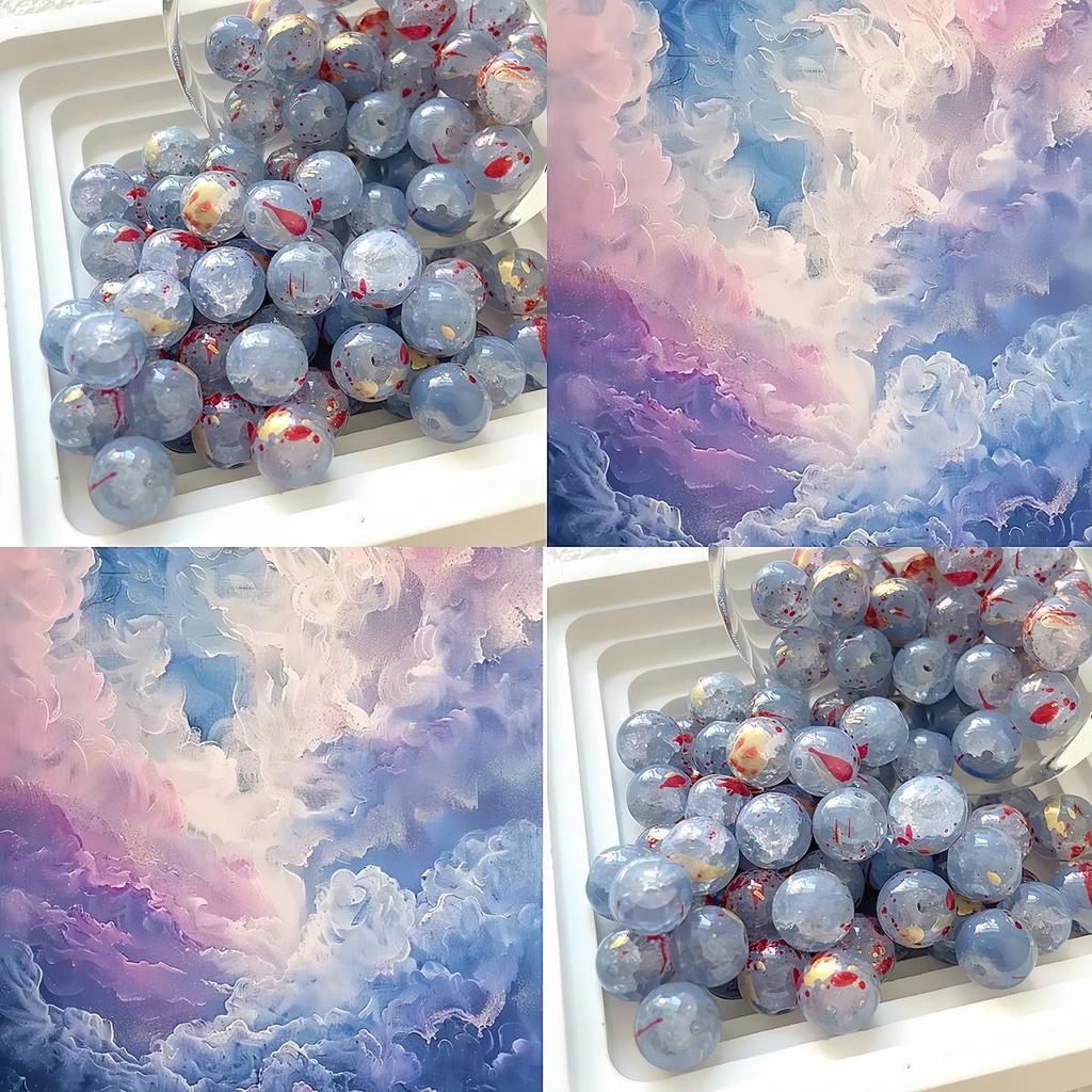 10mm Handmade Lampwork Loose Beads: Perfect for DIY Bracelets, Necklaces, and Accessories