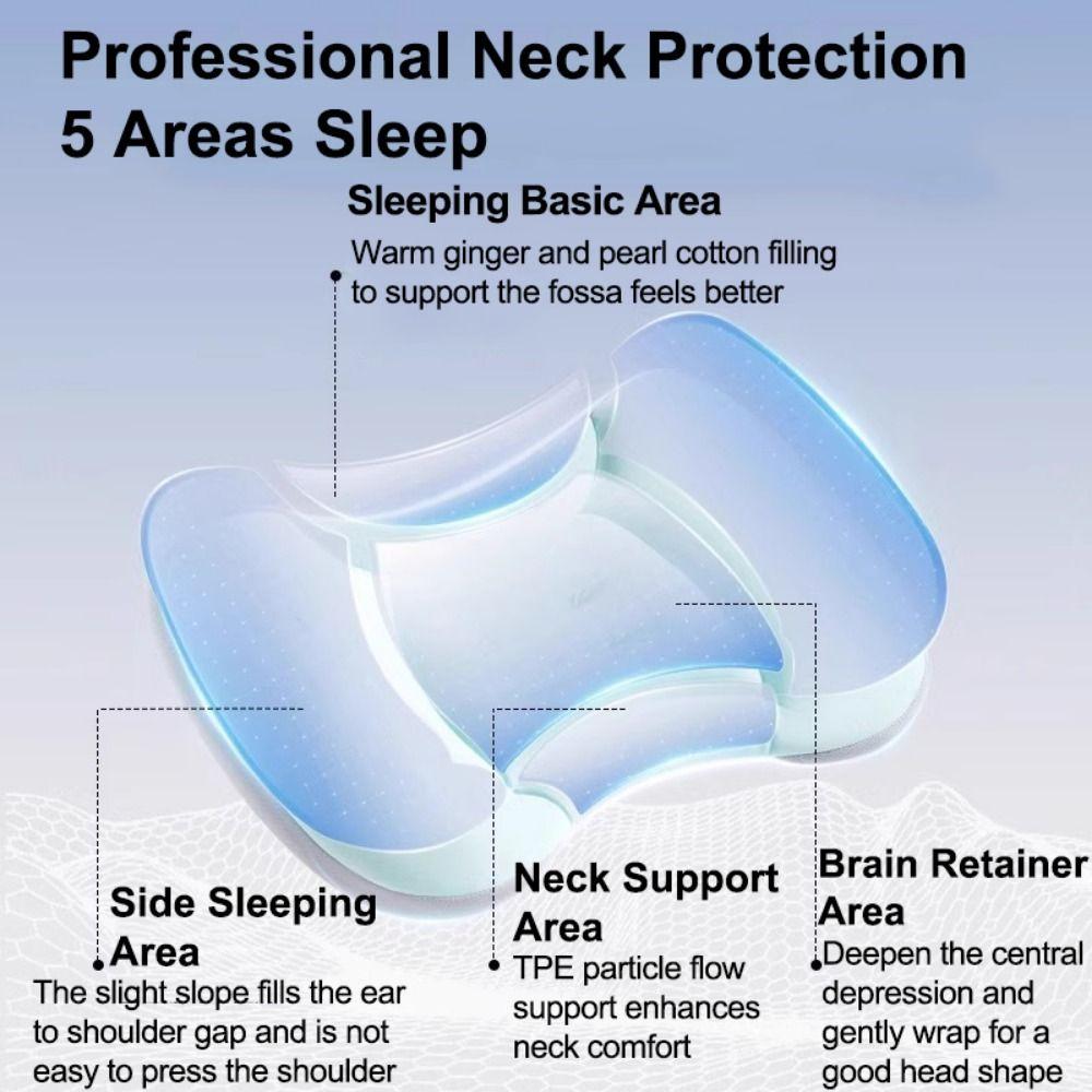 for 1-12 Years Old Children's Neck Support Pillow Cooling Fabric Sleep Positioning Pad  for Baby