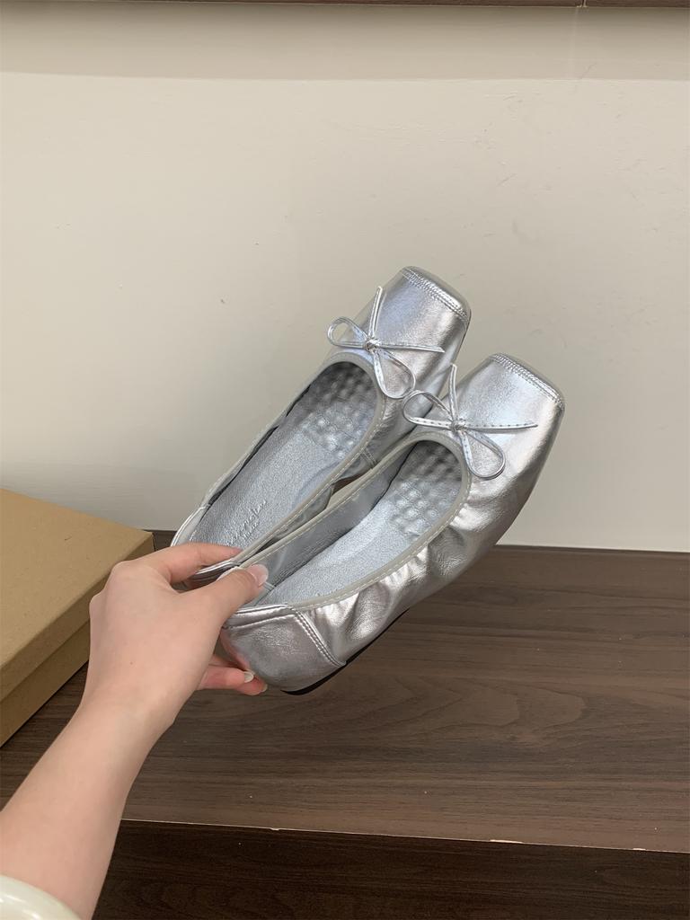 Butterfly Knot Girls Flat Driving Shoes Casual Women Loafers Moccasins Designer Slip On Boat Shoes Dancing Shoes Chaussure Homme