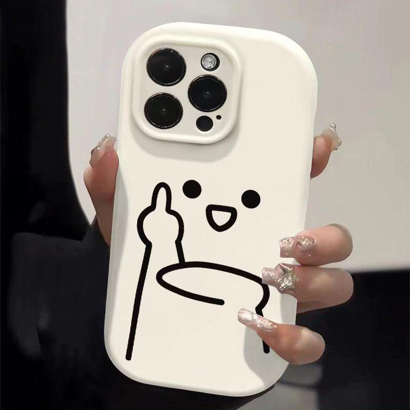 Personalized Expressions Are Suitable for Apple 16pro, Cartoon 15promax Phone Case 14plus, Creative 13 Matte 12/11