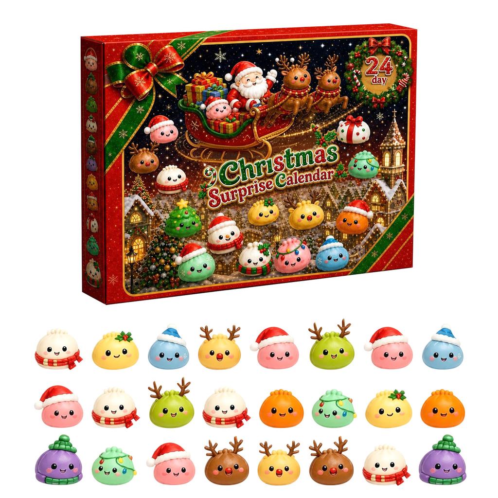 Christmas Advent Calendar – Day Countdown Calendar with Baozi Surprises for Holiday