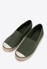 Espadrillas da uomo Wittchen con punta intrecciata, materiale tessile verde