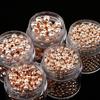 / Gold Smooth Round Metal Beads Assorted Bottles