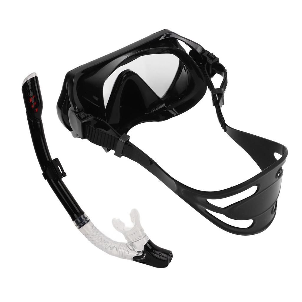 Adults Adjustable Snorkeling Set Snorkel Goggle Breathing Tube Set Adults Snorkeling Gear for Swimming Training