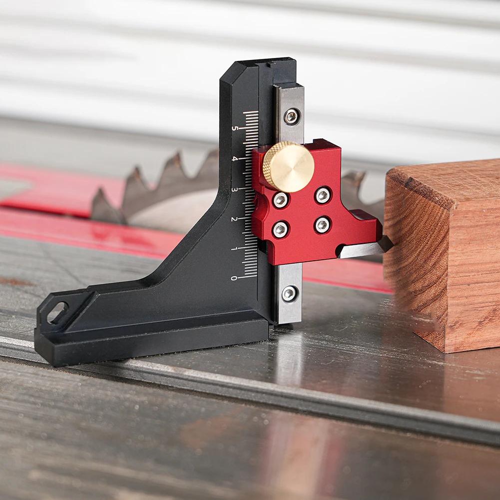 Precision Height Gauge Ruler for Table Saw with Adjustable 0 60mm Range and Locking Mechanism for Accurate and Consistent Cuts