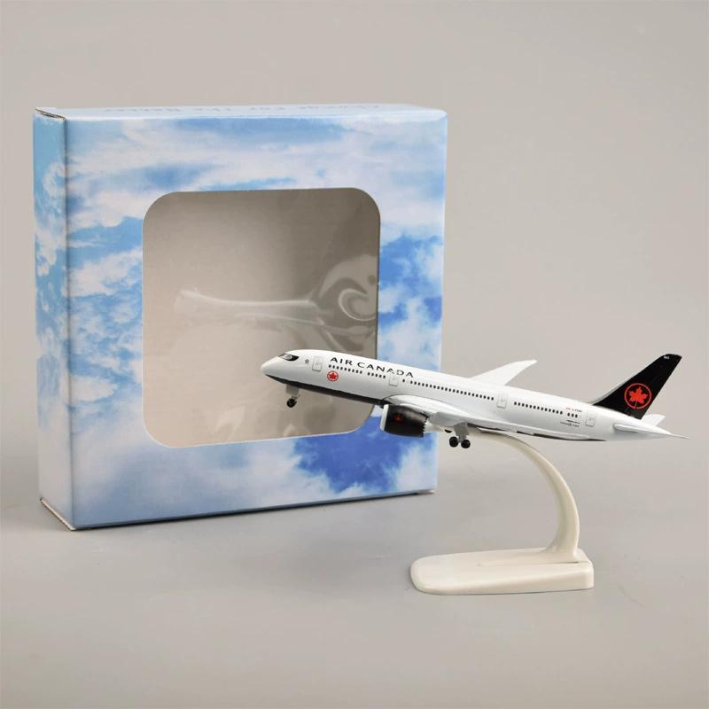 20cm Metal Scale Aircraft Air Canada Airlines B787 Airways Plane Model Toy Diecast Airplanes Building Kit W Wheels Collection