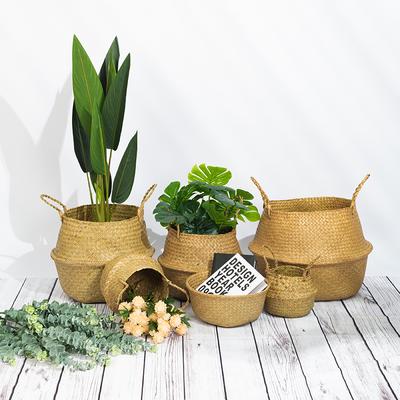 WCIC New Foldable Storage Basket Bag Box Toys Clothes Organizer Flower Pot Home Decoration