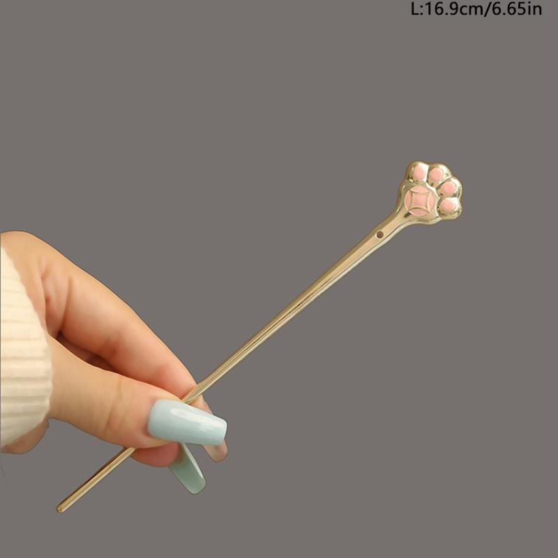 Cute and Playful Cartoon Rabbit Kitten Paw Metal Girl Ladies' Hairpin Banquet Party Performance Hair Hairpin Versatile Headwear