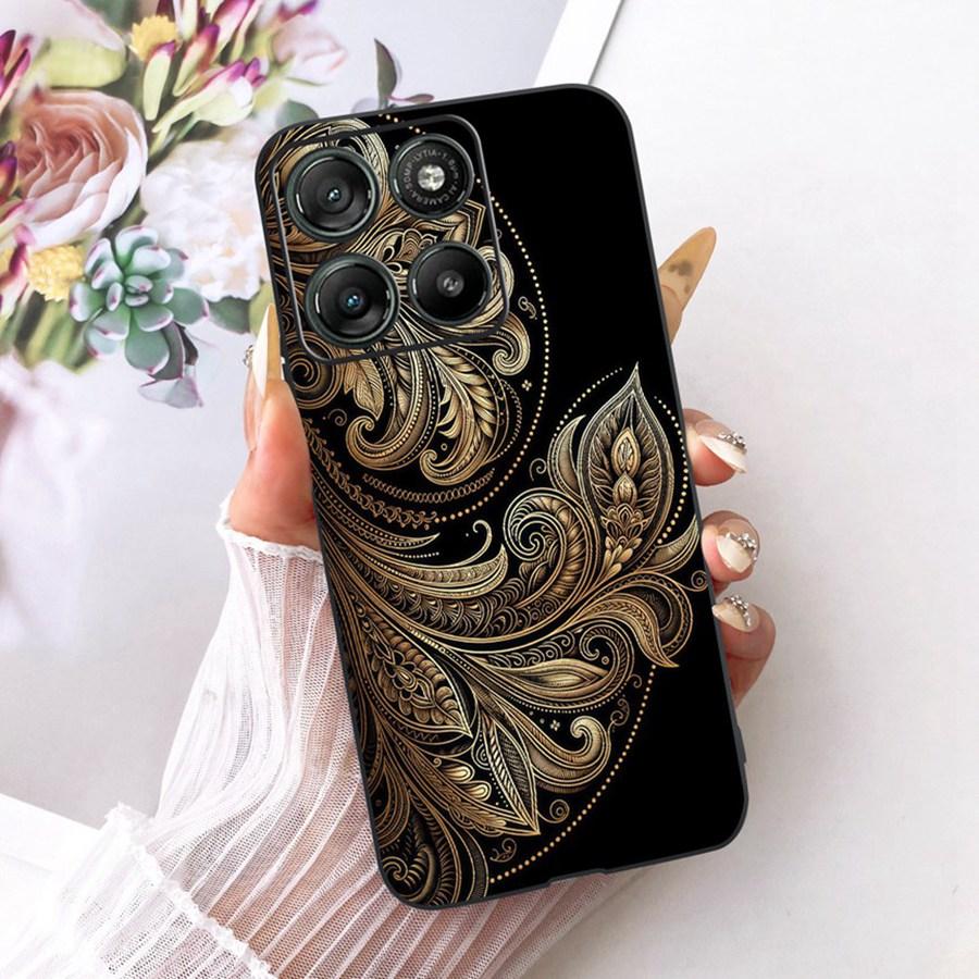 Voor Motorola Moto G67 G77 Hoesje Luxe Vlinder Geschilderde Cover 6.78'' Zacht Siliconen Telefoonhoesje Voor Moto G77 g 67 5G Fundas Coque